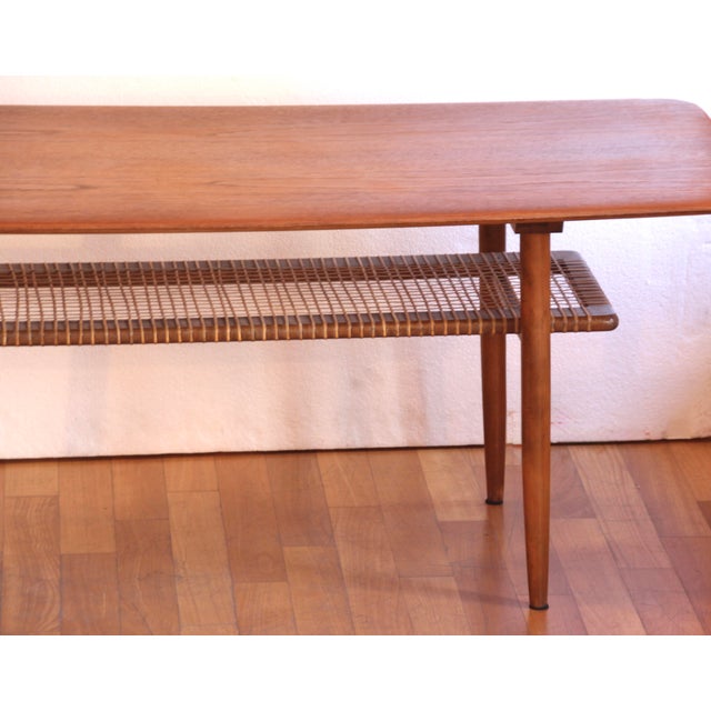 Large Danish Teak Coffee Table, 1950s For Sale - Image 9 of 10