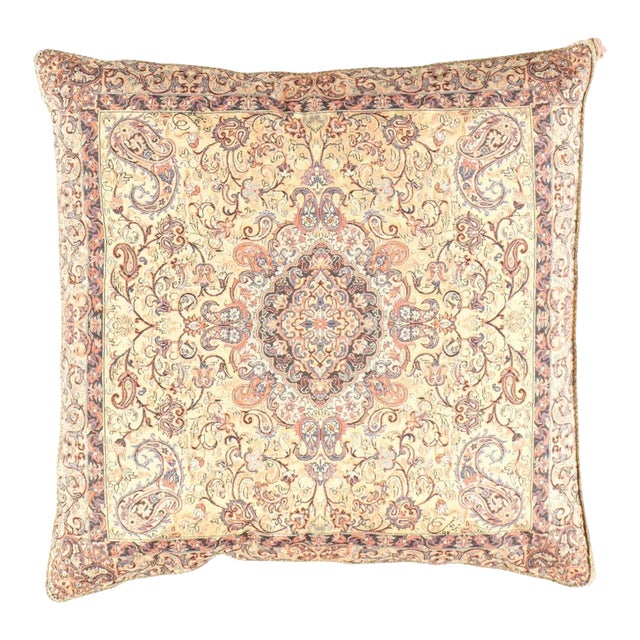 Pasargad DC Silk Termeh Tapestry Pillow For Sale