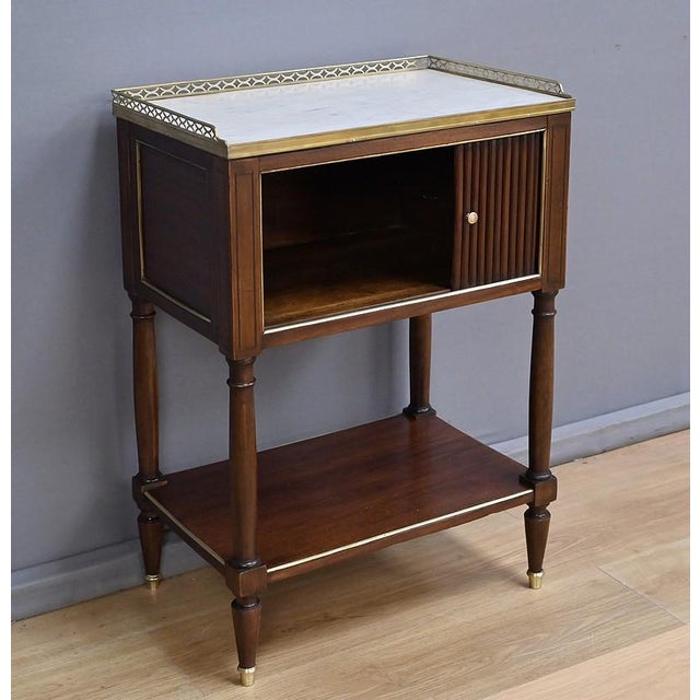 Mid-19th Century Louis XVI Mahogany Roll-Top Coffee Table For Sale - Image 13 of 16