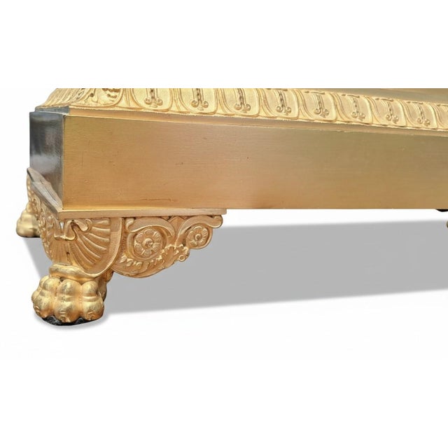 Charles X Gilt-Plated Bronze Diana the Huntress Pendulum Clock For Sale - Image 3 of 7