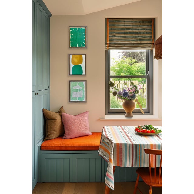 Contemporary abstract paintings on canvas. Framed in a gold locally made frames The Painting Measure Canvas paintings: 8"...