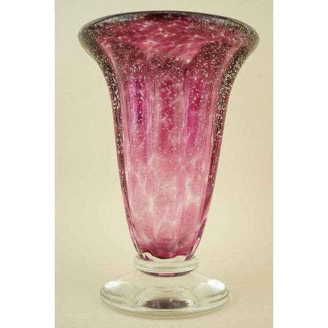 Vintage Murano Submerged Bubble Glass Vase by Ignoto, 1970s For Sale - Image 11 of 18