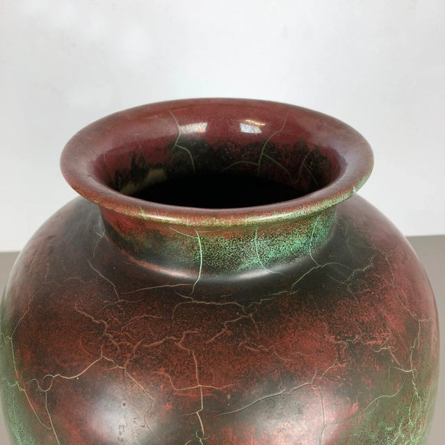 Large German Ceramic Vase from Richard Uhlemeyer, 1940s For Sale - Image 11 of 18