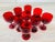 1970s Vintage 1970s Red Bohemian Glass Wine Stems, Set of 9 For Sale - Image 5 of 8