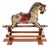 Antique Wooden Rocking Horse Childrens Toy, 1920s For Sale