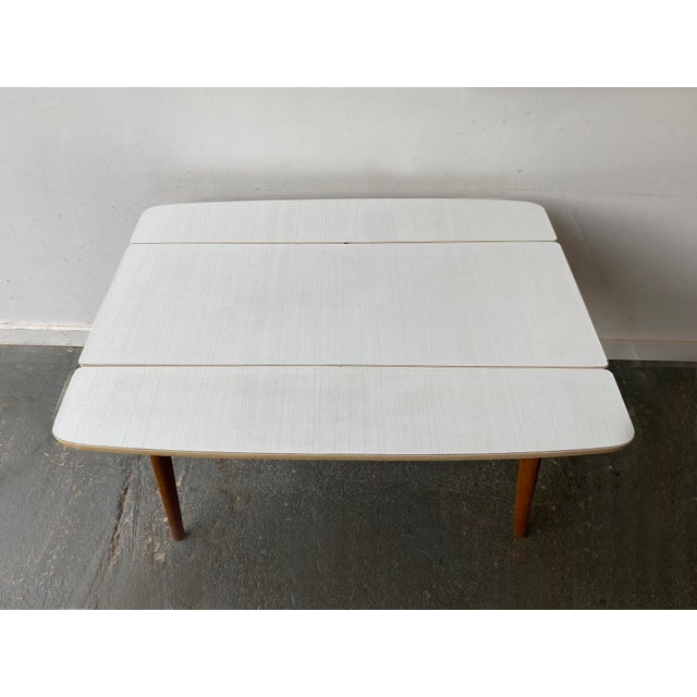 Mid-Century Extending Drop-Leaf Kitchen Table, 1960s For Sale - Image 6 of 7