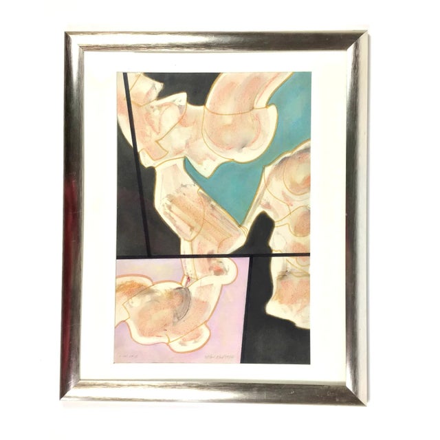 1984 Paul Reed Original Abstract Signed Painting For Sale - Image 10 of 12