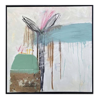 Donald's Garden, Large Contemporary Abstract Painting, Framed, Guy Lyman For Sale