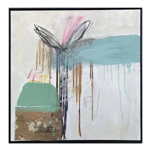 Donald's Garden, Large Contemporary Abstract Painting, Framed, Guy Lyman