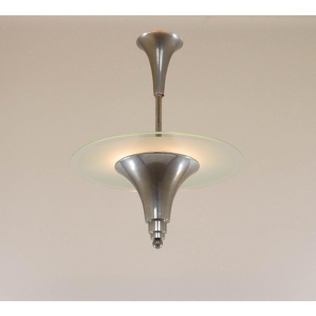 1930s Art Deco Pendant Light, France, 1930s For Sale - Image 5 of 8