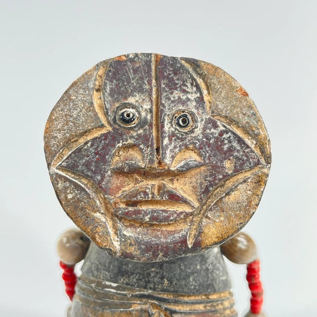 Early 20th Century Early 20th Century Tikar Clay House God 4.5inch Cameroon For Sale - Image 5 of 8
