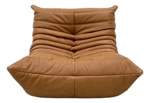 Togo Lounge Chair in Cognac Leather by Michel Ducaroy for Ligne Roset