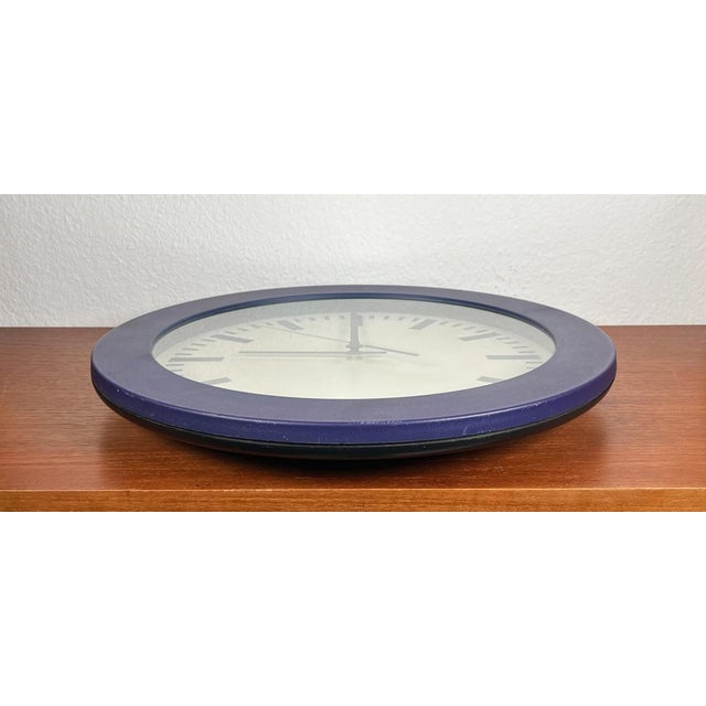Vintage Italian Postmodern Wall Clock from Junghans, 1980s For Sale - Image 15 of 16