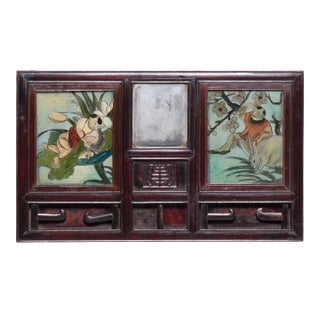 "Longevity and Good Fortune" Antique Chinese Hat Rack For Sale