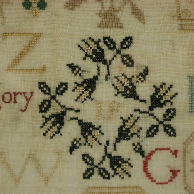 Antique Sampler, 1805, Elizabeth Gregory, Ackworth School For Sale - Image 15 of 18