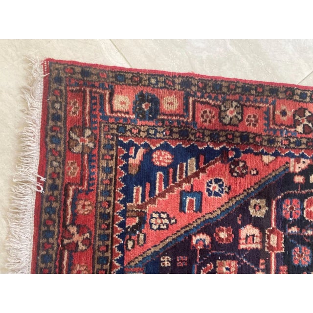 Early 20th Century Vintage Turkish Hand-Knotted Rug- 3′8″ × 5′10″ For Sale In Palm Springs - Image 6 of 13