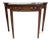 Late 20th Century Hammary Federal Style Mahogany Console Table With Glass Top For Sale