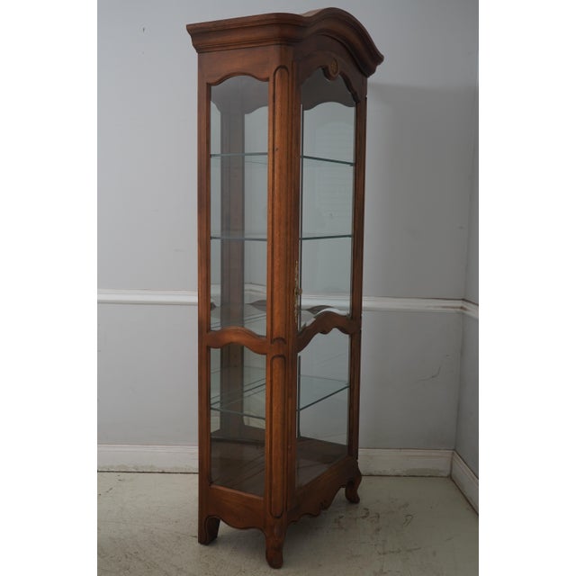 Age: Approx: 30 Years Old Details: Finish no 236 Adjustable Shelves Beveled Glass Fine Carved Details High Quality...