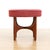 G Plan 1960s Mid Century Astro Vanity Stool by G Plan in Teak & Red For Sale - Image 4 of 7