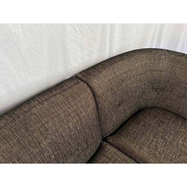 Gray 1980s Vladimir Kagan Style Serpentine Sectional Sofa by Carter Furniture For Sale - Image 8 of 14