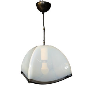 Italian Blue Murano Glass Modaluce Pendant and Wall Lamp Set, 1990s, Set of 2 For Sale