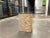 1980s Mid-Century Modern Maitland-Smith Style Tessellated Stone Pedestal Base Glass Top Side Table Manner of Casa Bique For Sale - Image 5 of 13