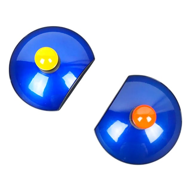 Emi Wall Sconces by Tommaso Cimini for Lumina, 1980s, Set of 2 For Sale