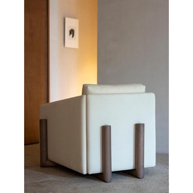 Cream Timber Lounge Chair by Kann Design For Sale - Image 6 of 14