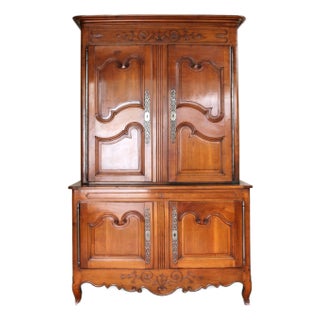 Antique French 19th Century Cherry Wood Buffet For Sale