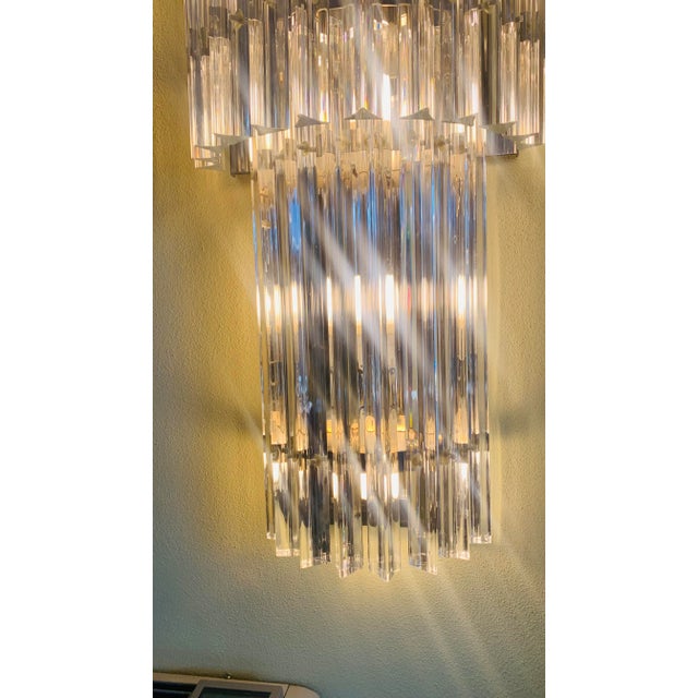 Wall Lamps in Murano Glass, 1970, Set of 2, in Very Good conditions. Designed 1970 to 1979 European Plug (up to 250V).The...