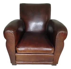 Brown Leather Club Chair