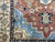 Textile Terracotta Persian Style Heriz Wool Rug With Blue Accents, 3'11" X 6'3" For Sale - Image 7 of 14