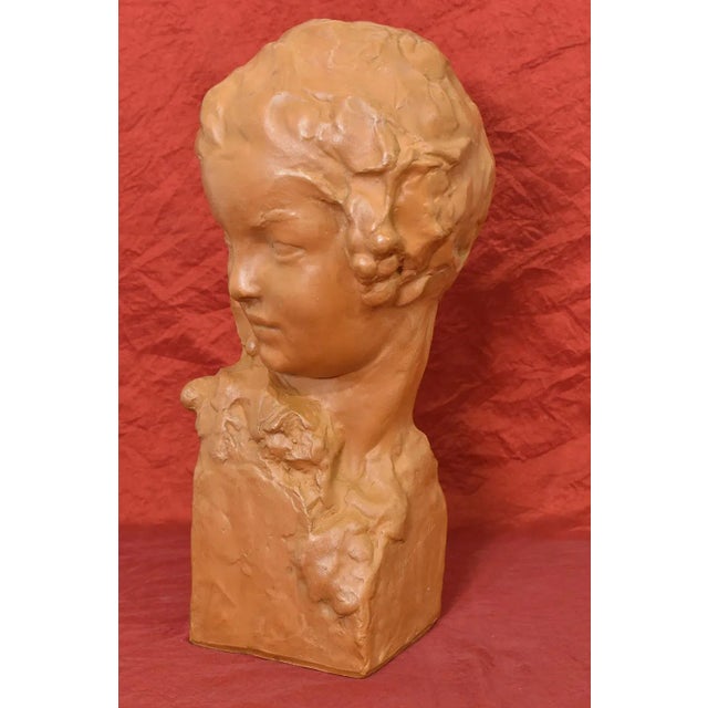 Amedeo Gennarelli, Art Deco Maternity Sculpture, Terracotta, 20th Century For Sale - Image 4 of 9