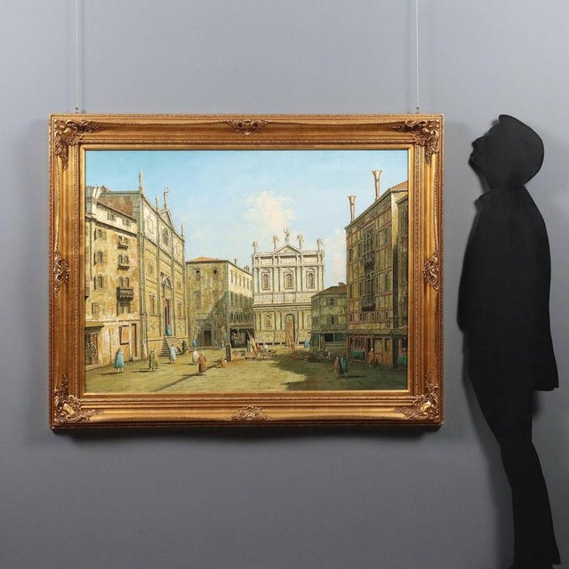 Oil on canvas. A beautiful twentieth-century copy of Canaletto's work, created around 1736. The painting is in a private...