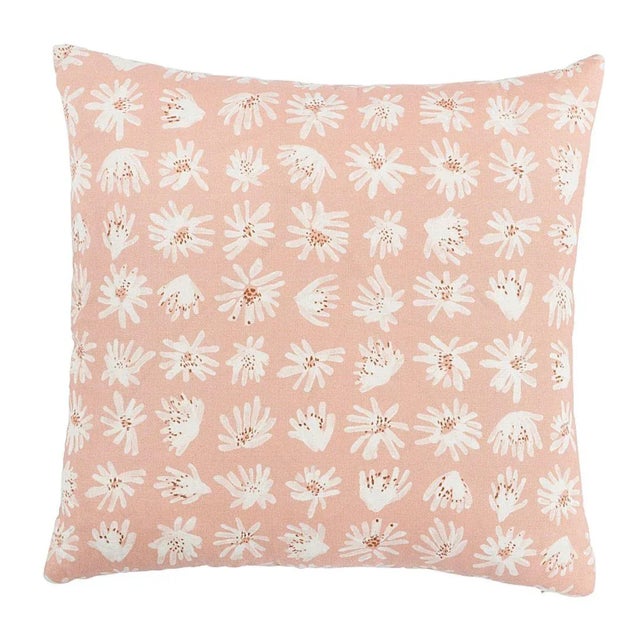 This pillow features Meadow Rock by Caroline Z Hurley for Schumacher with a Knife Edge finish. Organic and wild, sky-...