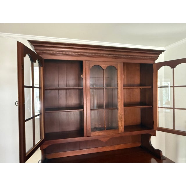 1970s 1970s Pennsylvania House Step Back Cupboard For Sale - Image 5 of 17