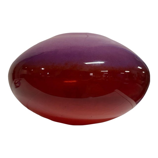 1990s Venini "Doppio Incalmo" Art Glass Vase by Timo Sarpaneva For Sale