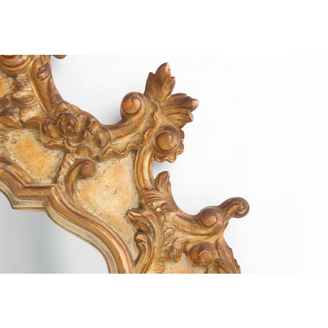 Large Rococo Gilted Mirror in Resin, Belgium, 1950s For Sale - Image 6 of 12