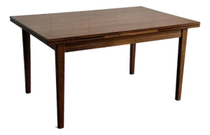 Rosewood Dining Table With Expandable Pull Out Draw Leaves Sejling Skabe Denmark 1960s