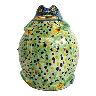 Antique Mexican Frog Shape Pitcher For Sale