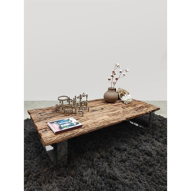 1970s Vintage Wooden Coffee Table, 1970 For Sale - Image 5 of 8