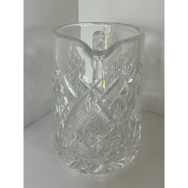1990s Waterford Irish Cut Crystal Shannon Jubilee Handled Water Pitcher 6" Tall For Sale In Los Angeles - Image 6 of 8