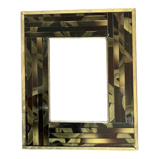 Brass & Glass Mosaic Frame For Sale