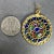 French 18 Karat Yellow Gold and Enamel Window Plique a Jour Pendant Medal, 1950s For Sale - Image 13 of 18