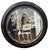 Traditional Rose Tarlow Melrose House Regency Black & Gold Round Portal Mirror - 1 of 2 For Sale - Image 3 of 4