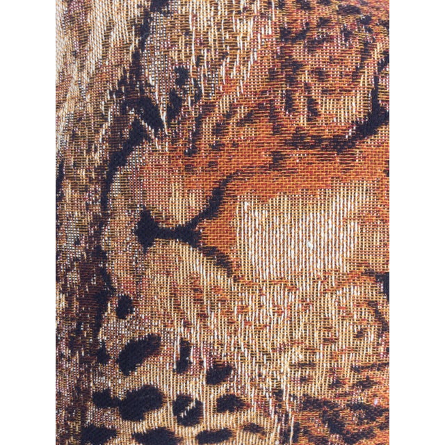 This Eastern European hand woven fabric with a jaguar image is a perfect novelty pillow that adds a bit of adventure to...