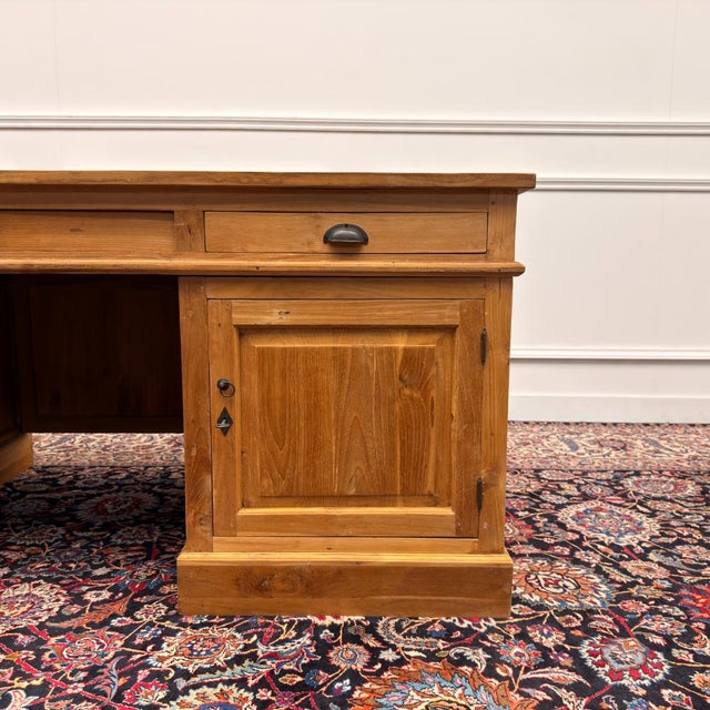 Large English Desk with Back Panel For Sale - Image 18 of 18
