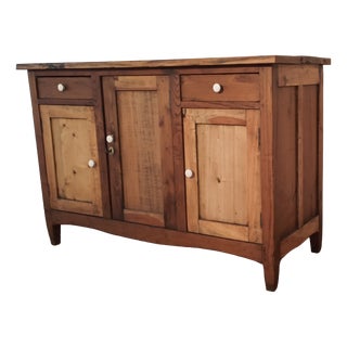 Vintage Italian Pine Sideboard, 1930s For Sale