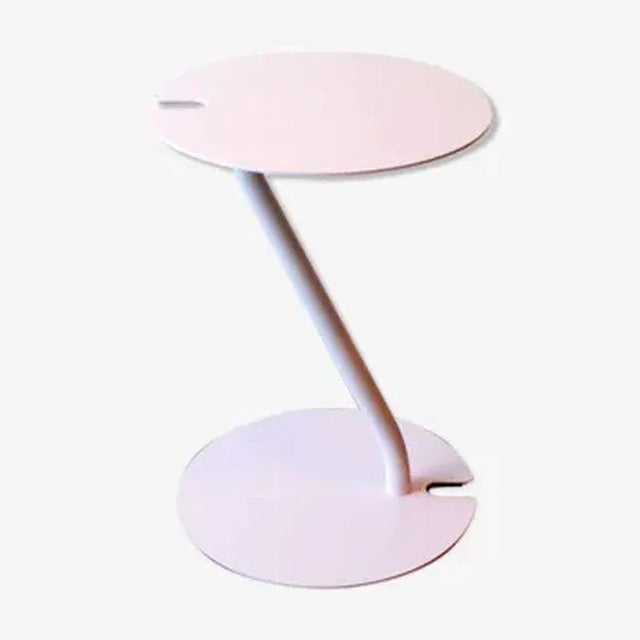 Pink Metal Side Table For Sale - Image 8 of 8