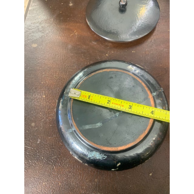 Vintage Hammered Copper & Sterling Silver Trinket Box | Pre-Columbian Incan–Moche Style For Sale - Image 10 of 12